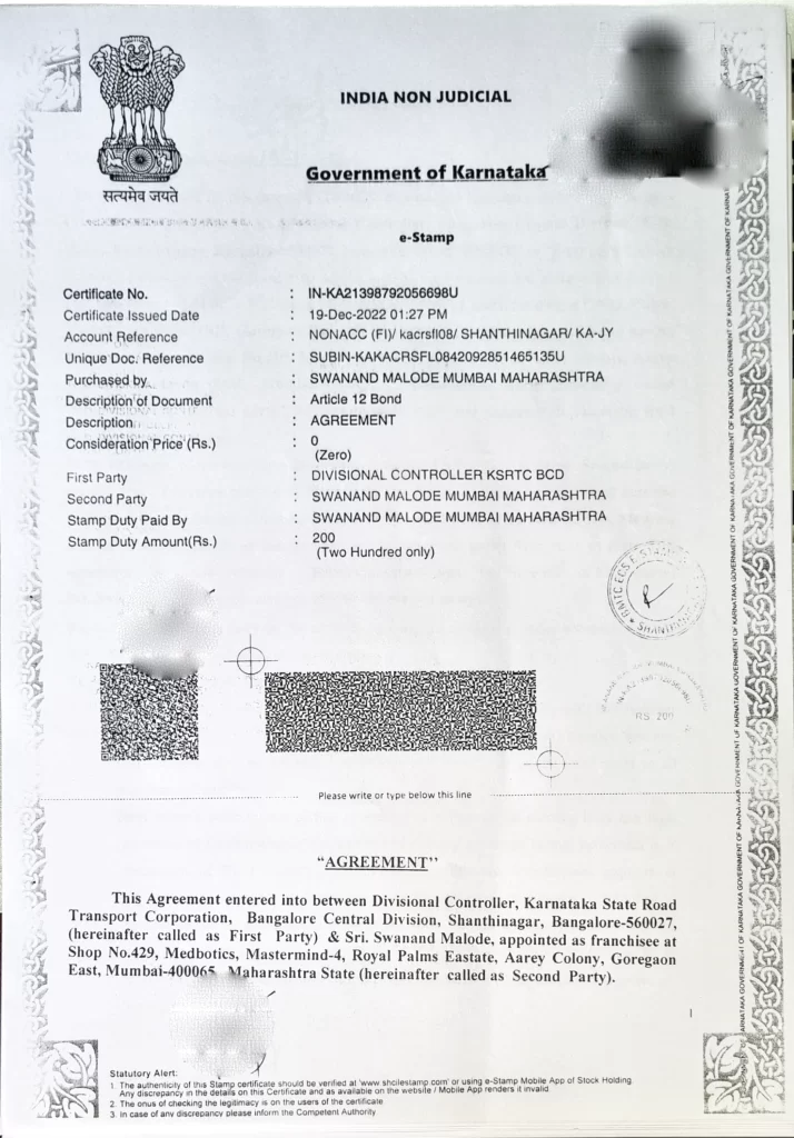 ksrtc agreement 1 1